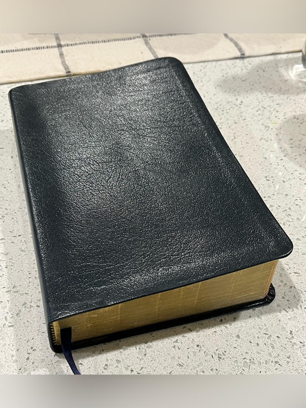 THE MESSAGE: THE BIBLE (NAVY LEATHER) By Eugene H Peterson, Excellent Condition